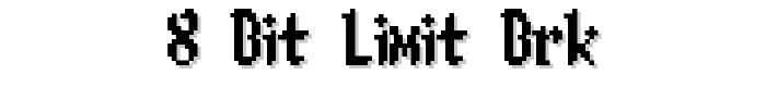8-bit Limit BRK font